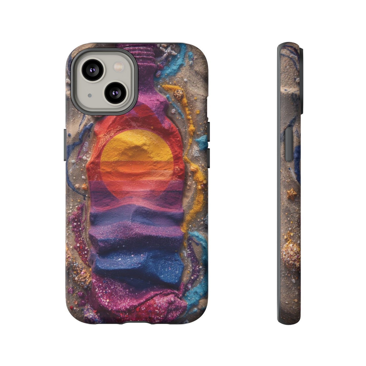 Phone Case — Colorful Sand Art Sunset Tough Protective Case