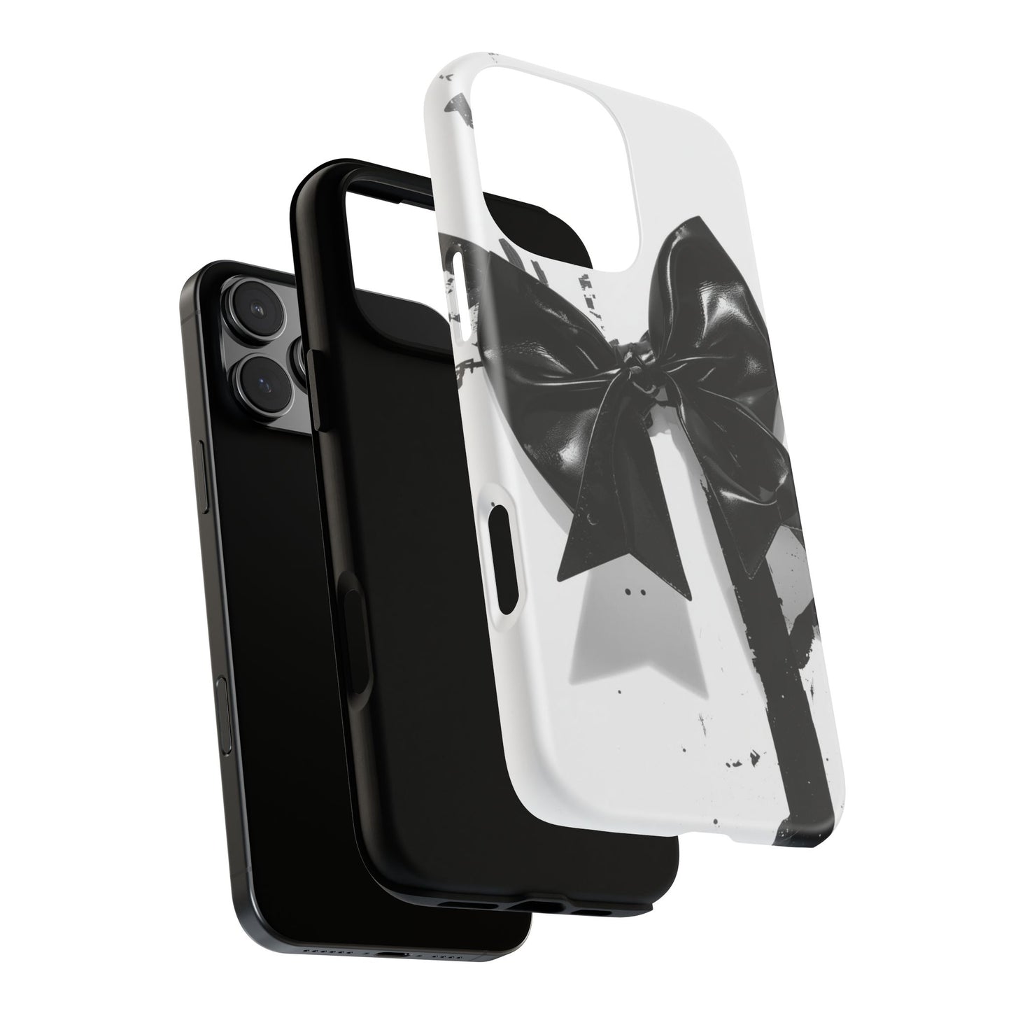 Phone Case — Black Bow Graphic Protective Cover