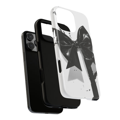Phone Case — Black Bow Graphic Protective Cover