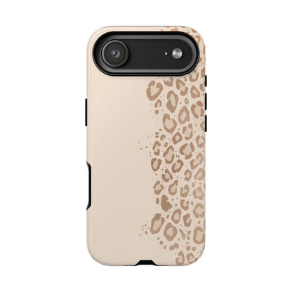 Phone Case – Beige Leopard Print Protective Cover