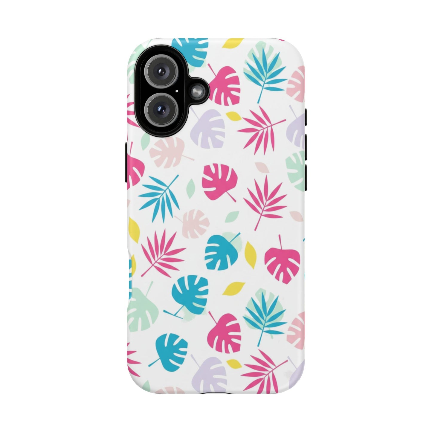 Tropical Leaf Phone Case — Colorful Pastel Monstera & Palm iPhone Case