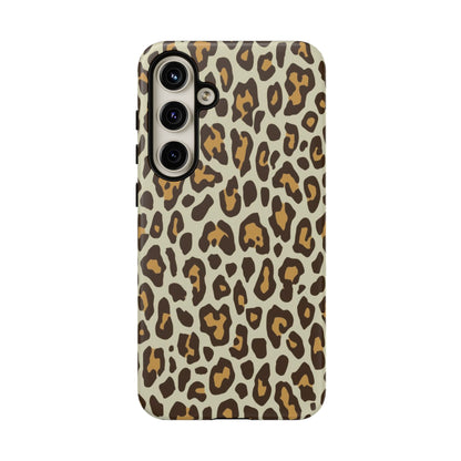 Leopard Print Tough Phone Case — Durable Protective Animal Print Case