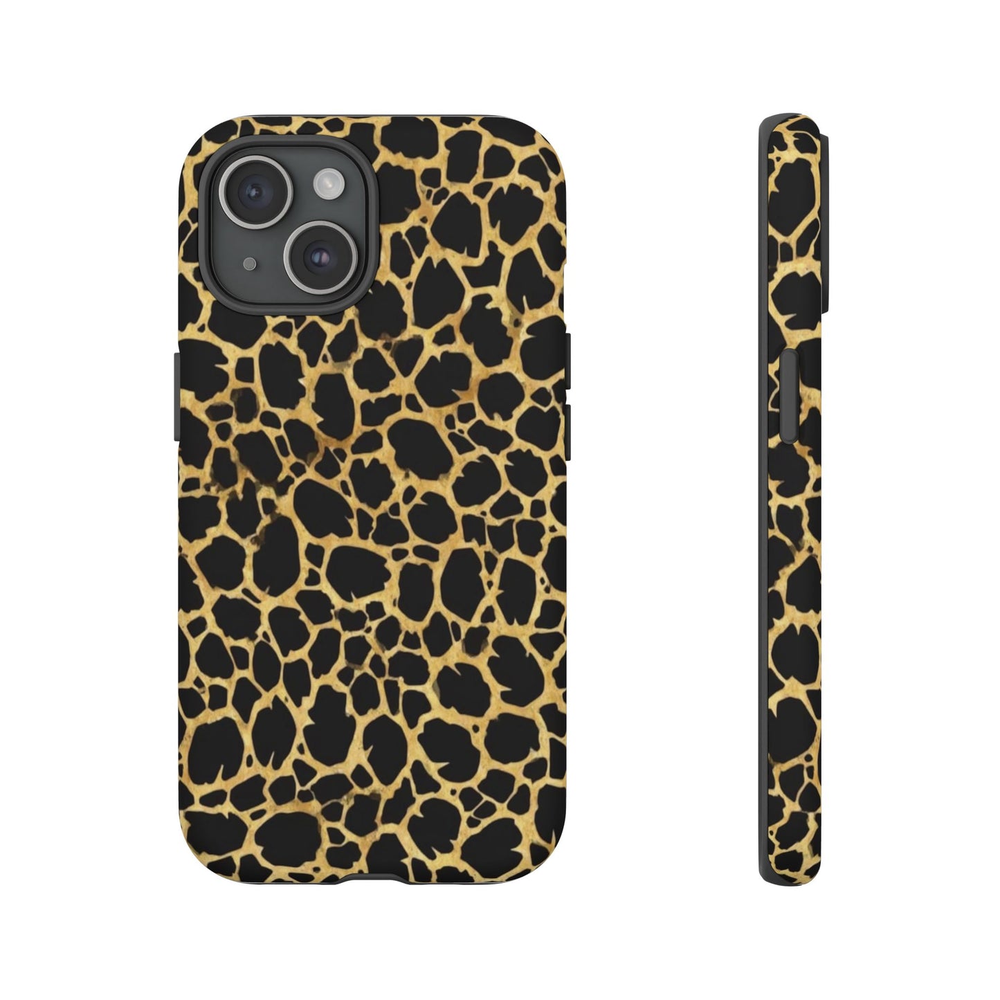 Giraffe Print Tough Phone Case — Durable Leopard-Style Protective Cover