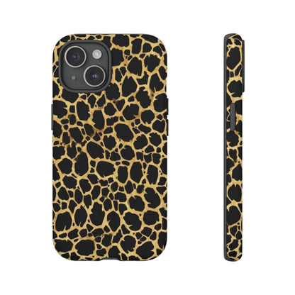 Giraffe Print Tough Phone Case — Durable Leopard-Style Protective Cover
