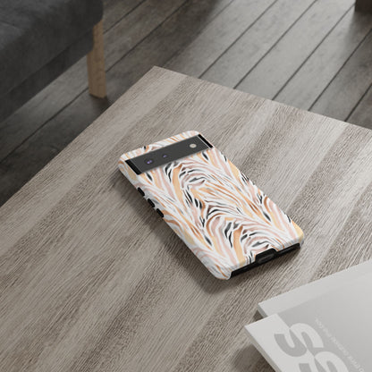Tough Case — Neutral Watercolor Tiger Stripe Phone Case