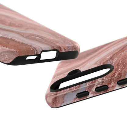 Rose Gold Marble Tough Phone Case