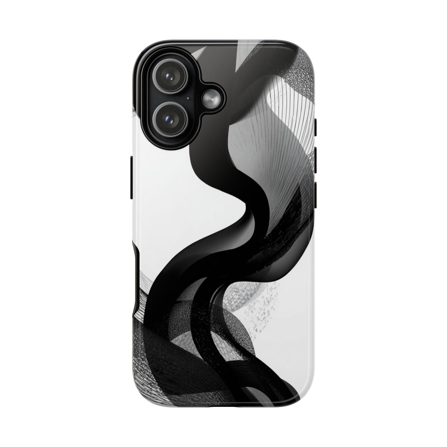 Phone Case — Monochrome Abstract Protective Cover