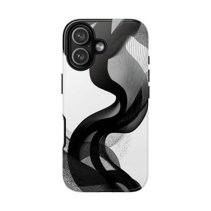 Phone Case — Monochrome Abstract Protective Cover