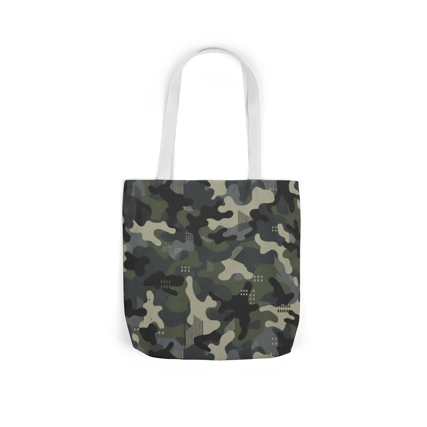 Camo Canvas Tote Bag – Military Green Camouflage Shoulder Tote