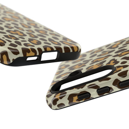 Leopard Print Tough Phone Case — Durable Protective Animal Print Case