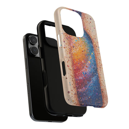 Galaxy Bottle Tough Phone Case — Colorful Nebula Splash iPhone Cover