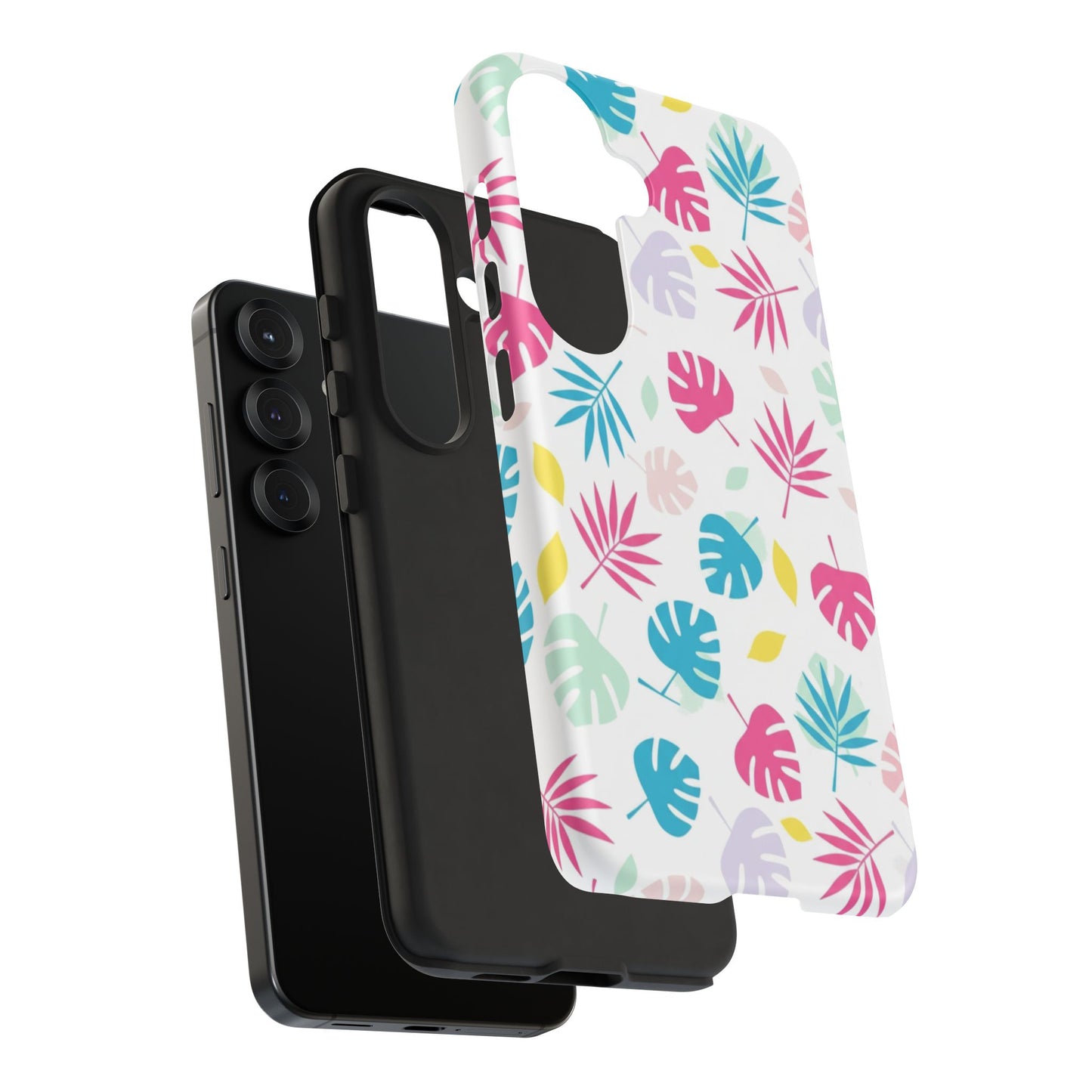 Tropical Leaf Phone Case — Colorful Pastel Monstera & Palm iPhone Case