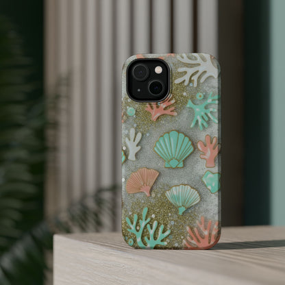 Seashell Coral Magnetic Impact Phone Case