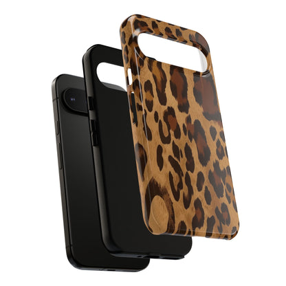 Leopard Print Tough Phone Case — Durable Animal Print Protective Cover