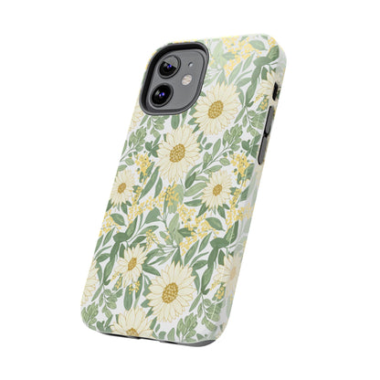 Daisy Meadow Tough Phone Case — Floral Protective Phone Cover