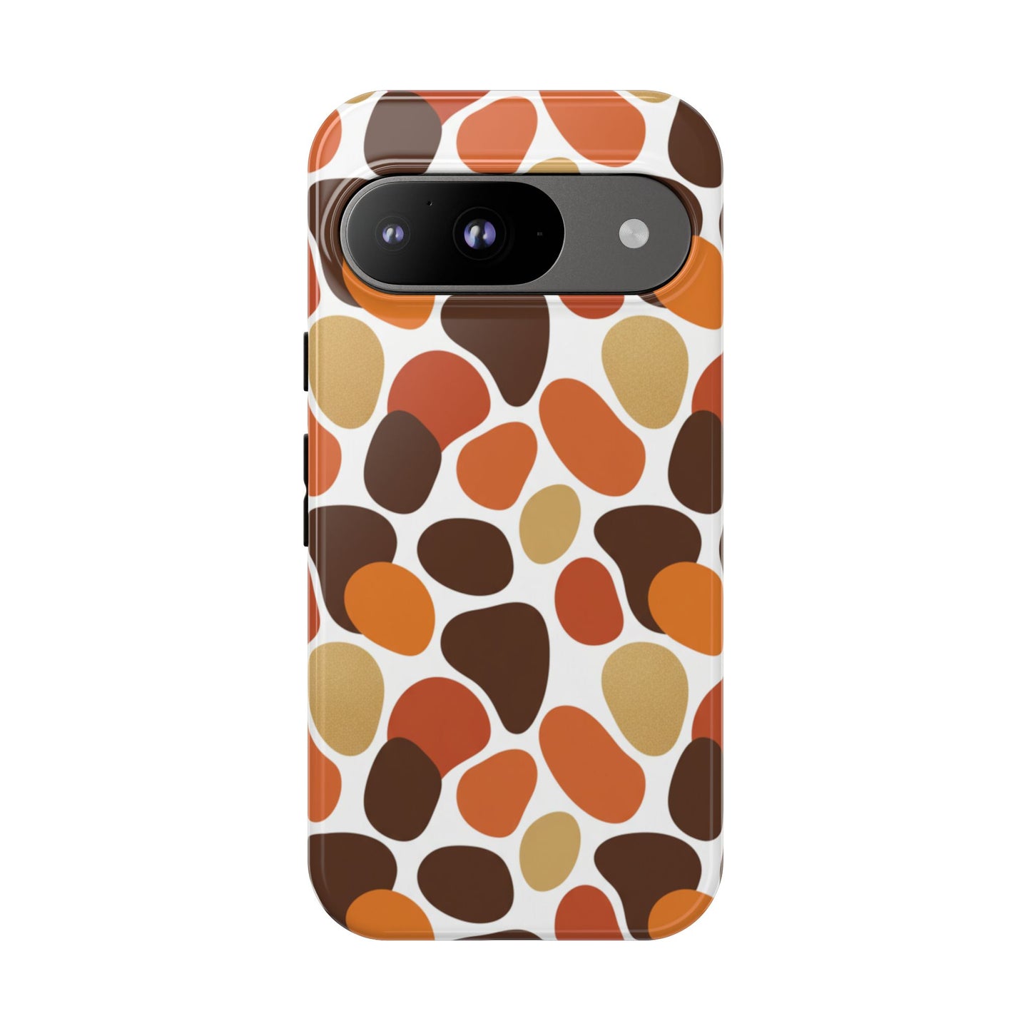 Phone Case — Retro Pebble Pattern in Warm Autumn Colors