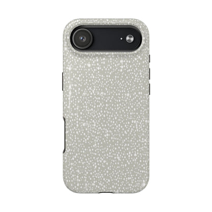 Speckled Gray Tough Phone Case — Protective Shockproof iPhone Cover