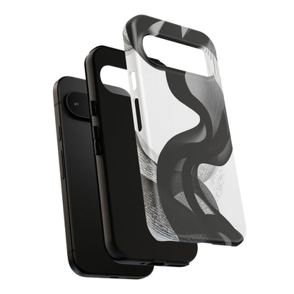 Phone Case — Monochrome Abstract Protective Cover