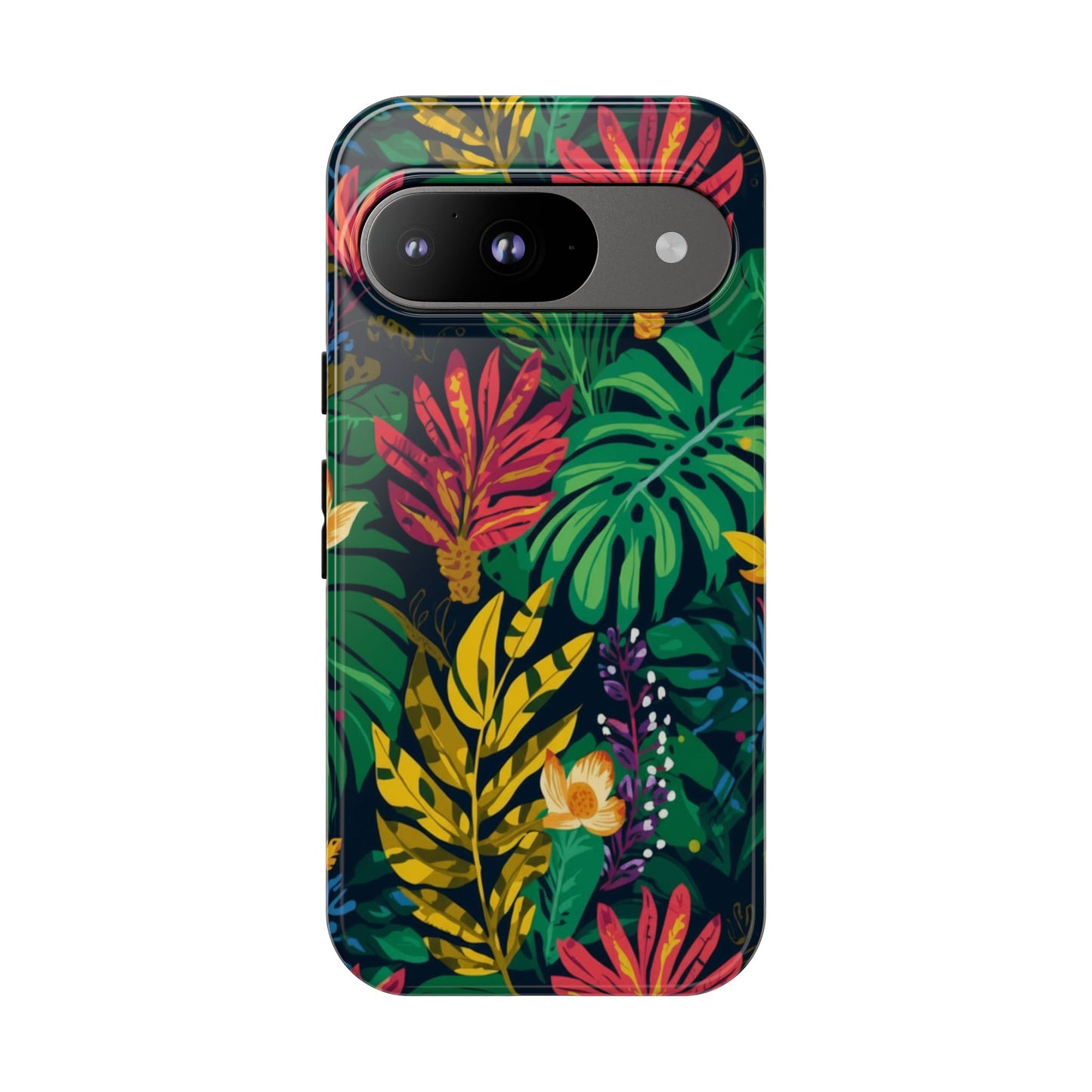 Tropical Floral Phone Case — Vibrant Jungle Leaf Protective Cover