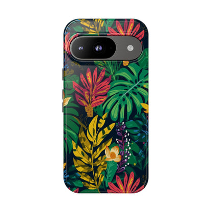 Tropical Floral Phone Case — Vibrant Jungle Leaf Protective Cover