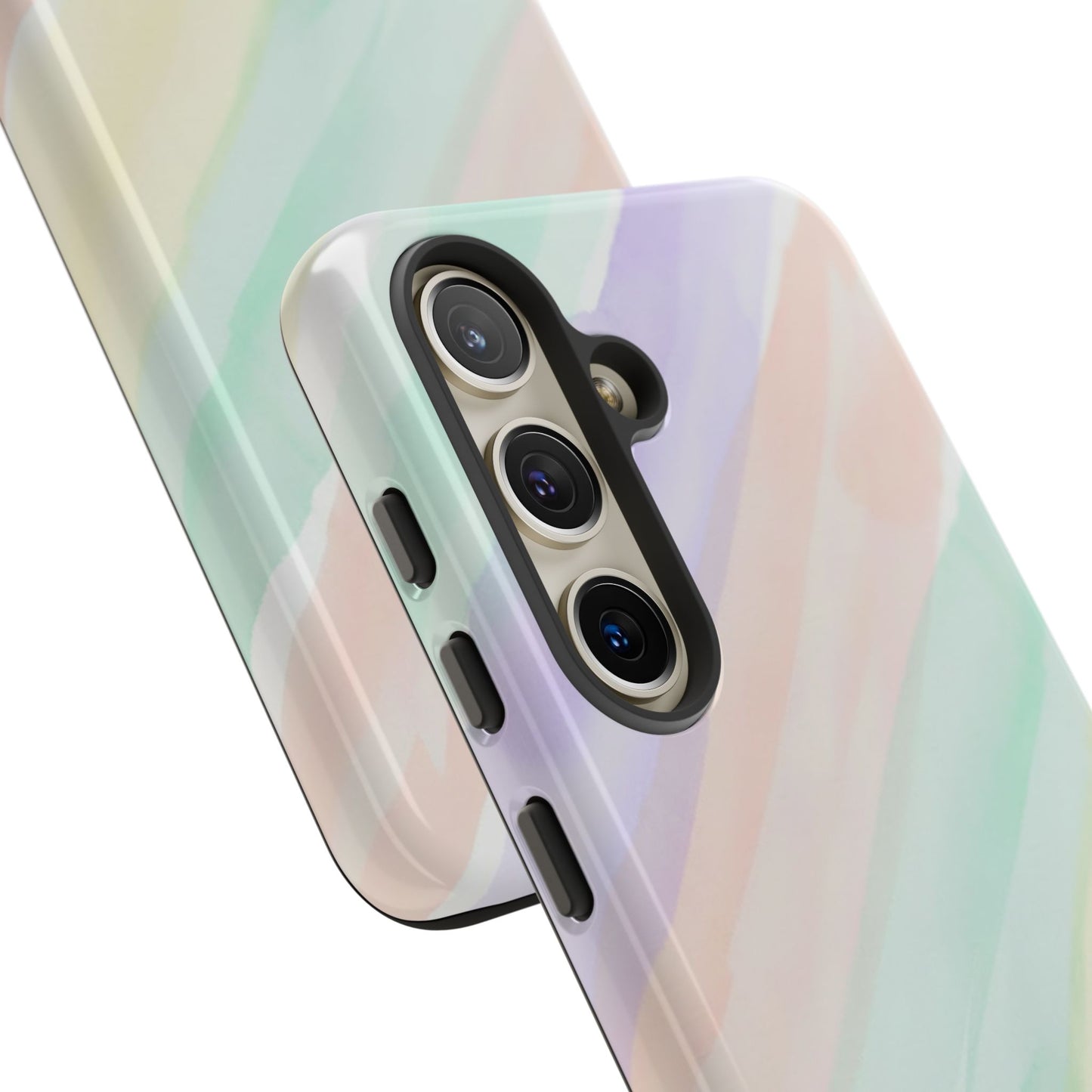 Pastel Watercolor Stripe Tough Phone Case