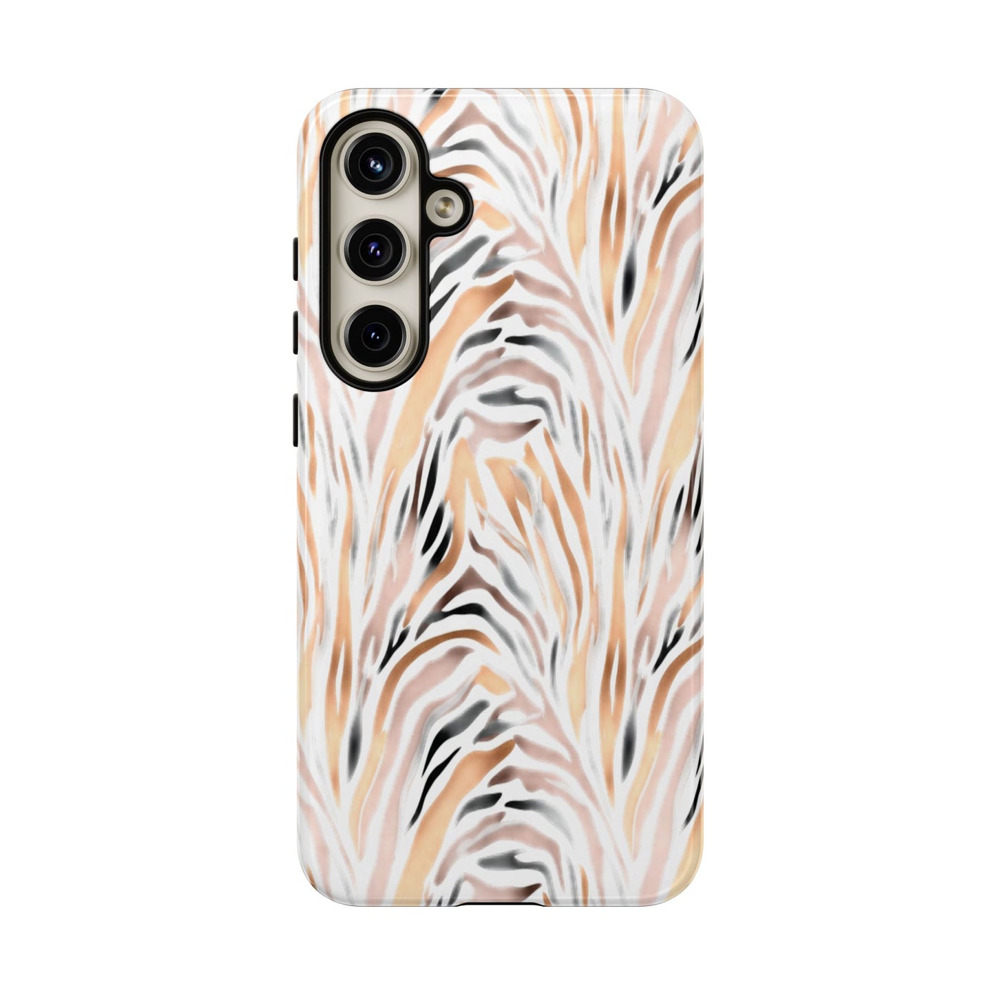 Tough Case — Neutral Watercolor Tiger Stripe Phone Case