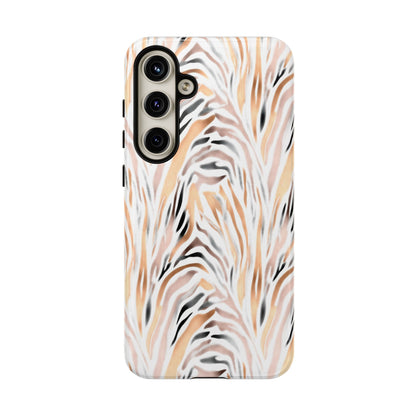 Tough Case — Neutral Watercolor Tiger Stripe Phone Case