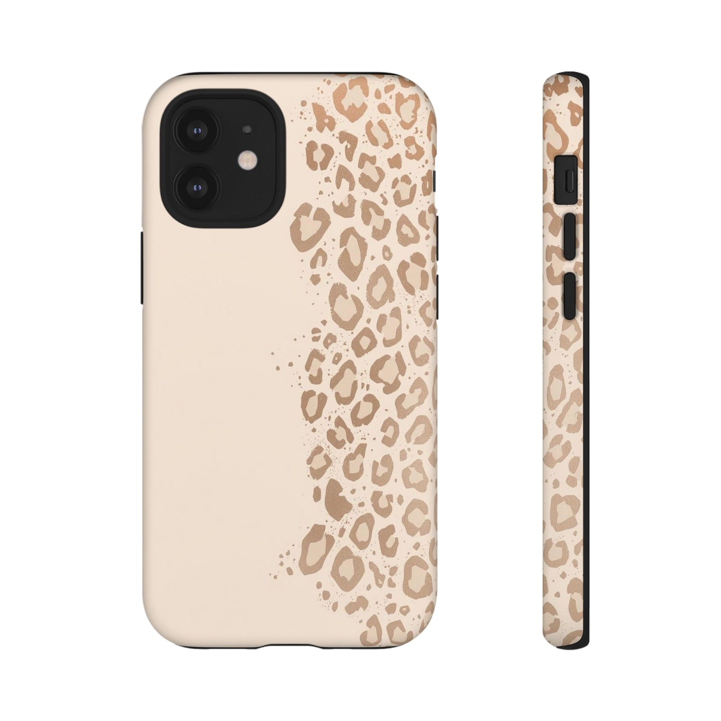 Phone Case – Beige Leopard Print Protective Cover