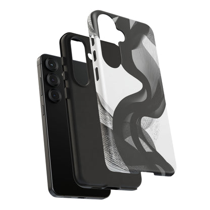 Phone Case — Monochrome Abstract Protective Cover