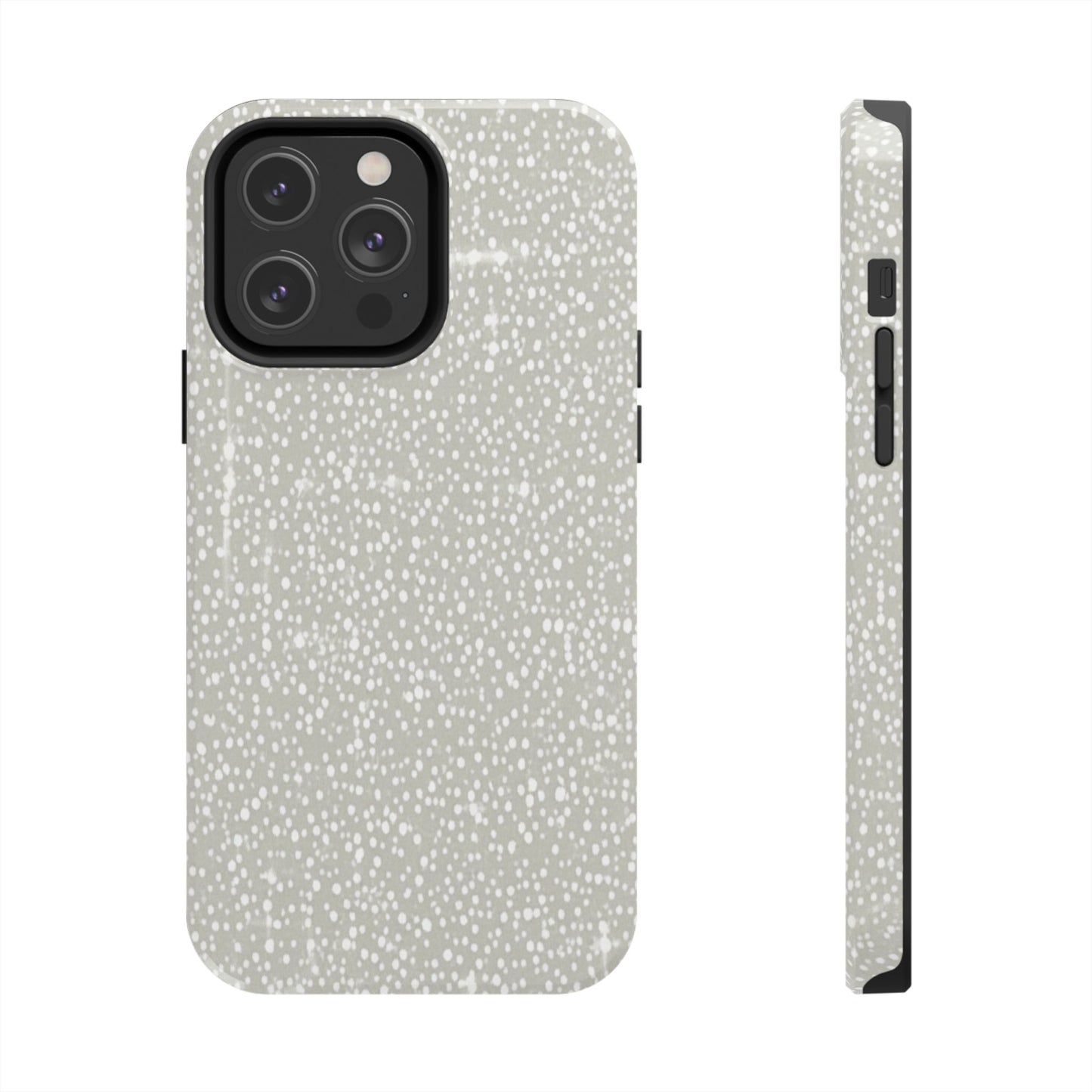 Speckled Gray Tough Phone Case — Protective Shockproof iPhone Cover