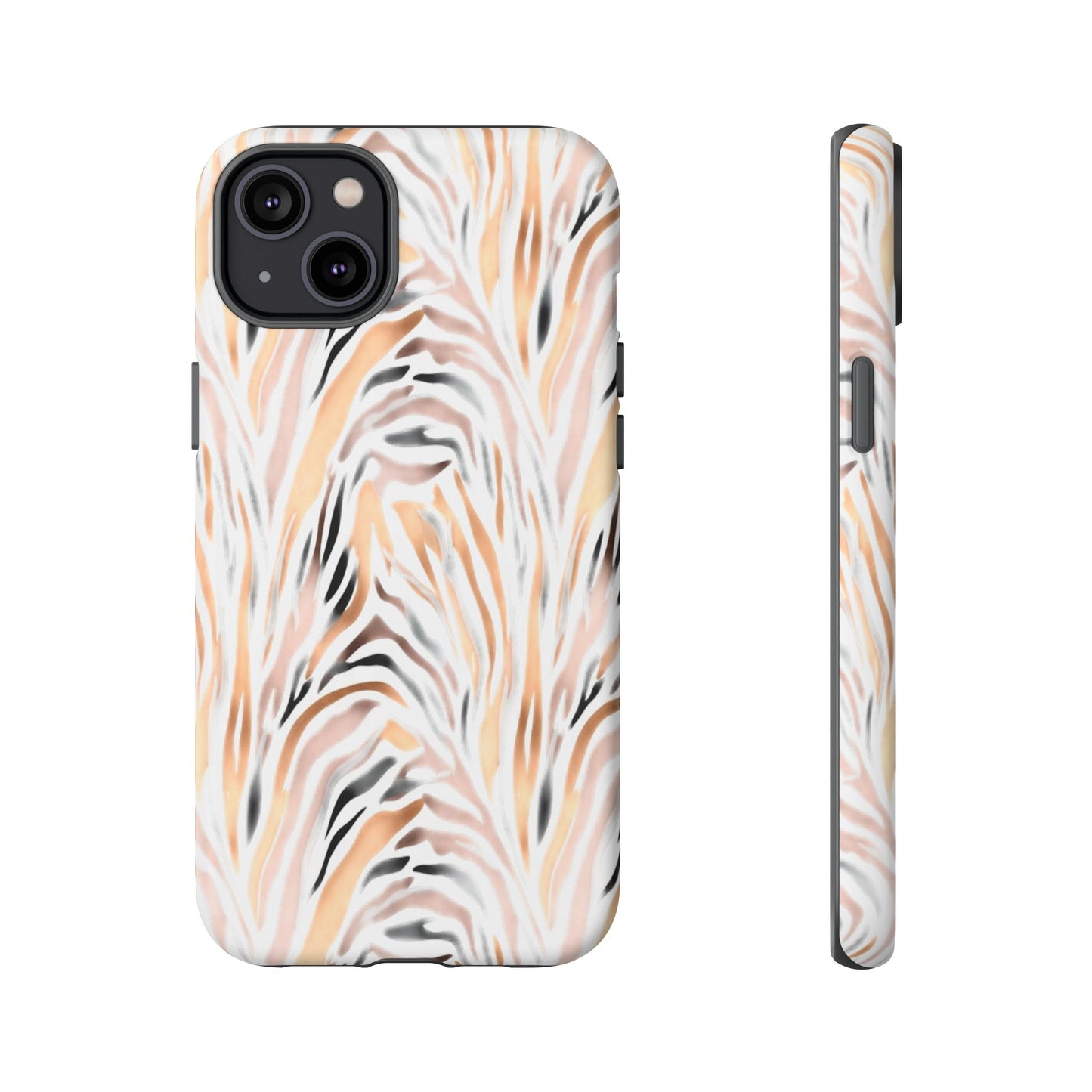 Tough Case — Neutral Watercolor Tiger Stripe Phone Case