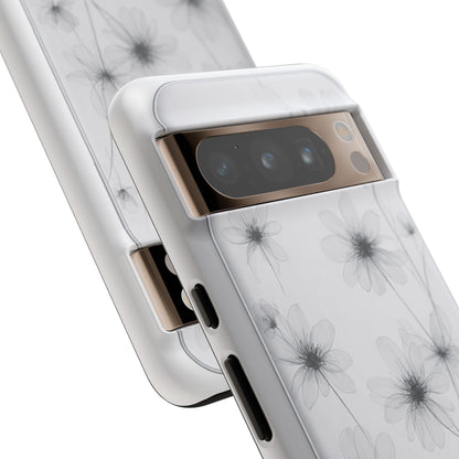 Tough Case — Black & White Floral Tough Phone Case