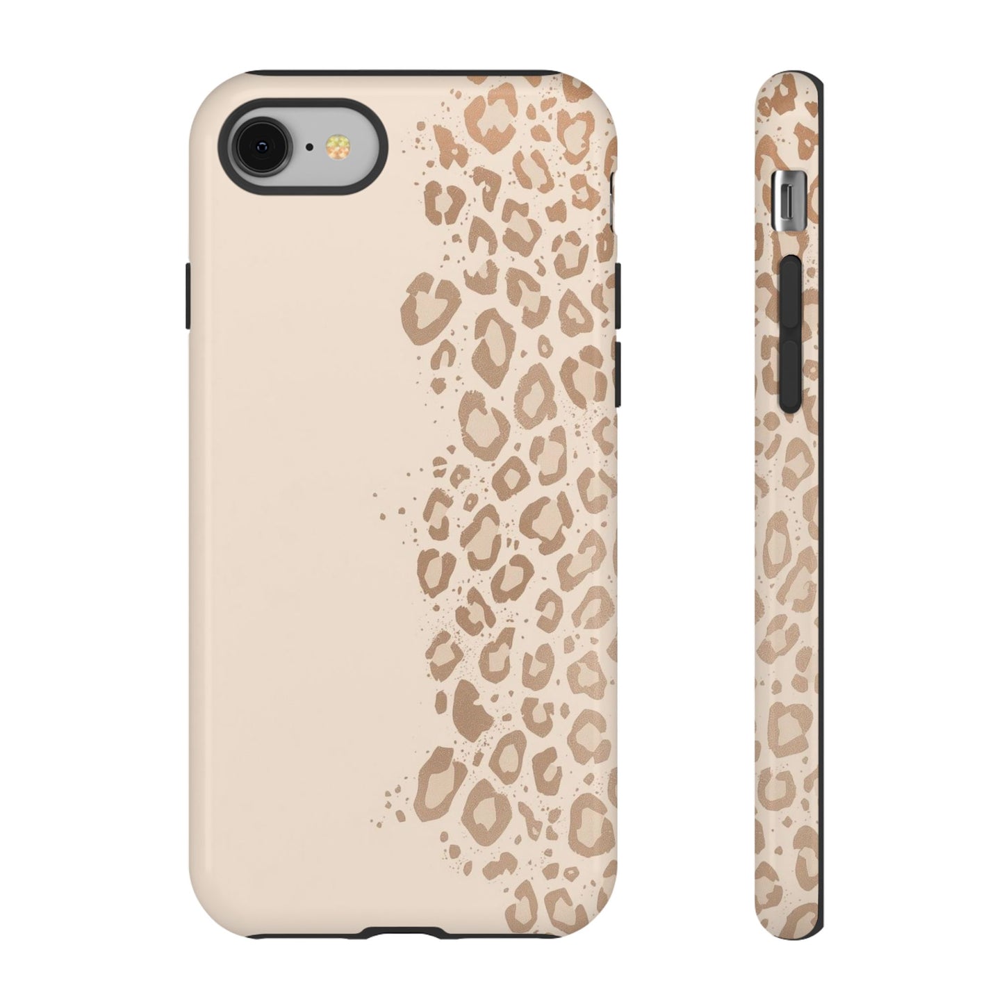 Phone Case – Beige Leopard Print Protective Cover