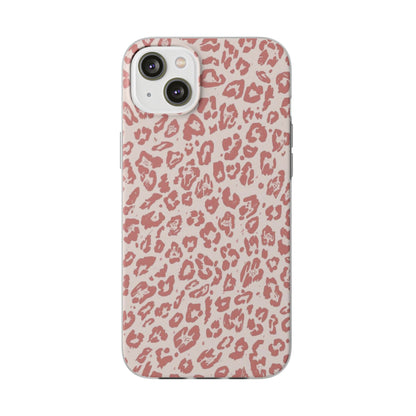 Pink Leopard Print Phone Case – Slim Flexible Protective Cover