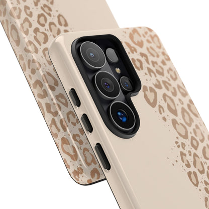 Phone Case – Beige Leopard Print Protective Cover