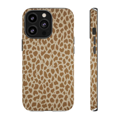 Leopard Print Tough Phone Case — Slim Protective Animal Pattern