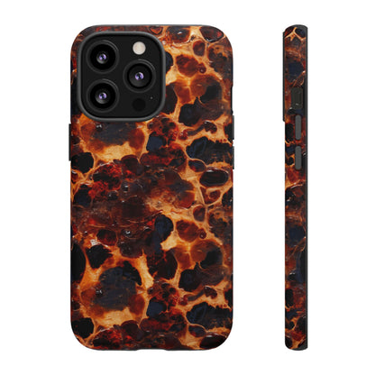 Tortoiseshell Phone Case — Protective iPhone Cover with Classic Amber Pattern