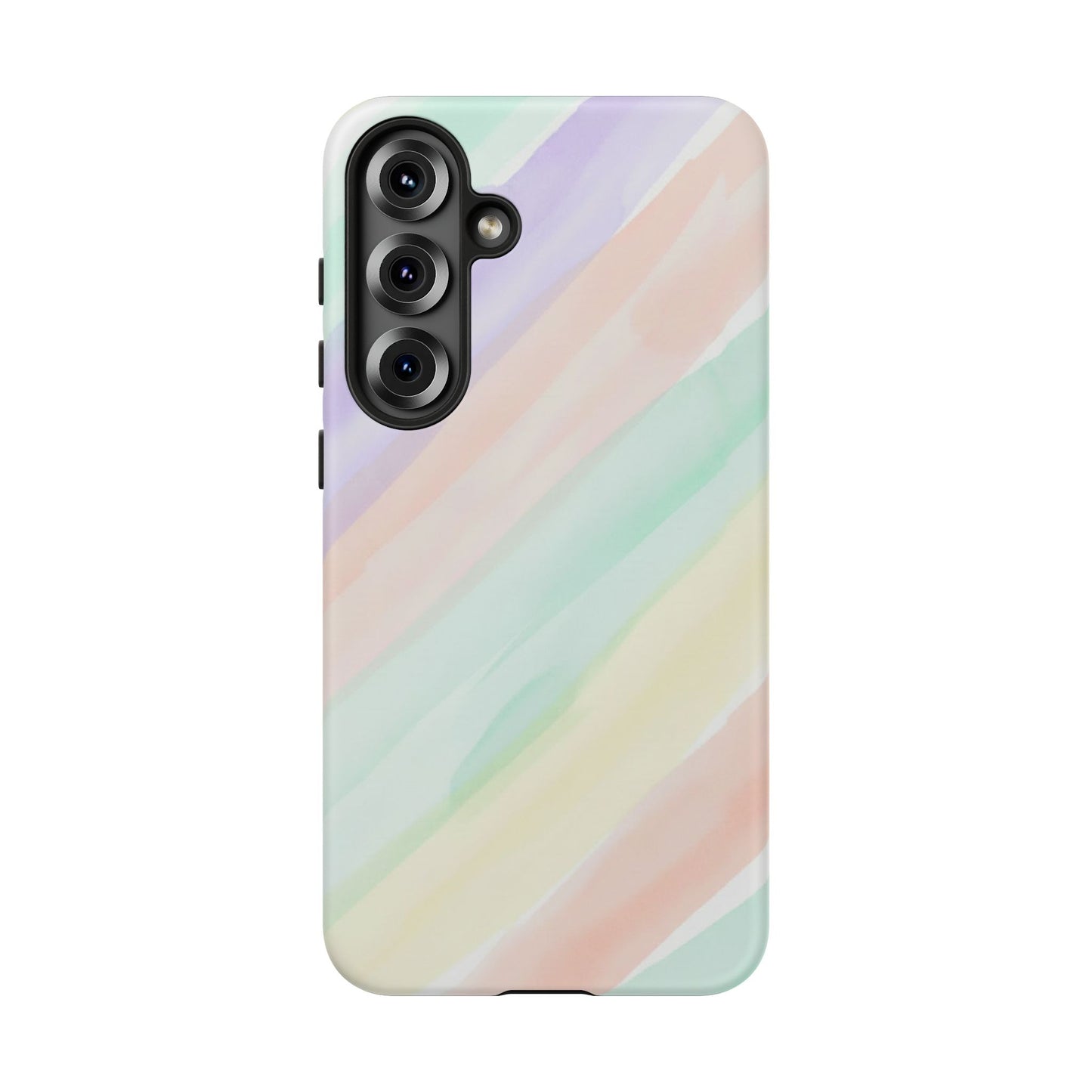 Pastel Watercolor Stripe Tough Phone Case