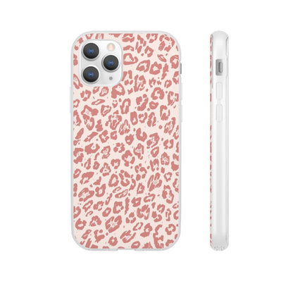 Pink Leopard Print Phone Case – Slim Flexible Protective Cover