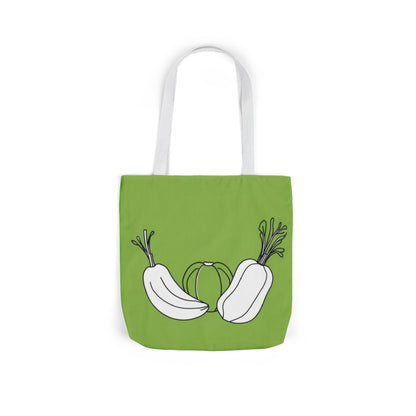 Green Veggie Trio Canvas Tote Bag — Cute Tote