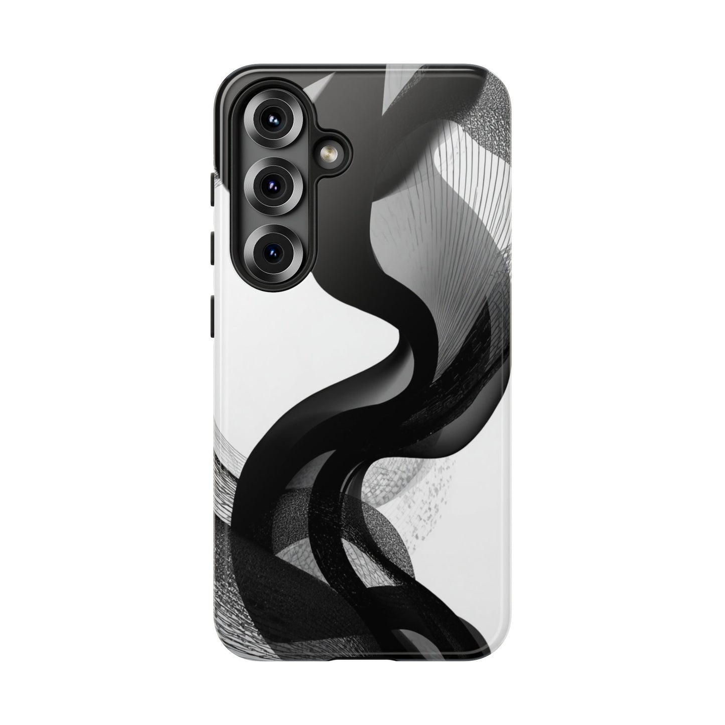 Phone Case — Monochrome Abstract Protective Cover