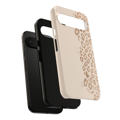 Phone Case – Beige Leopard Print Protective Cover