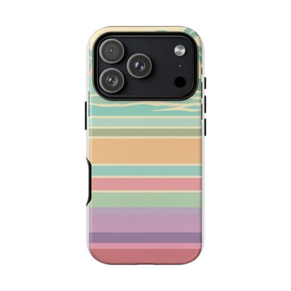 Tough Case — Retro Pastel Sunset Palm Tree Phone Case