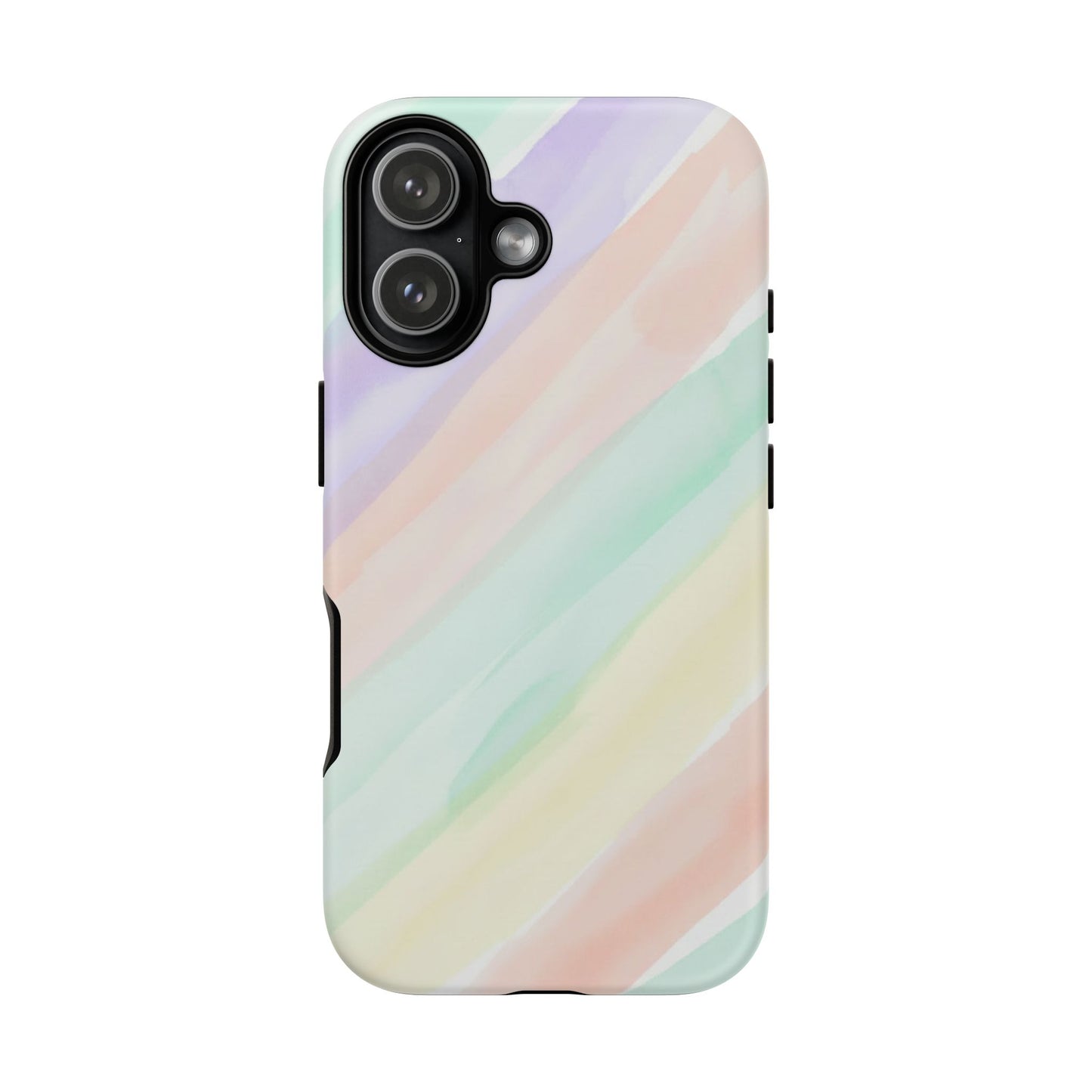 Pastel Watercolor Stripe Tough Phone Case