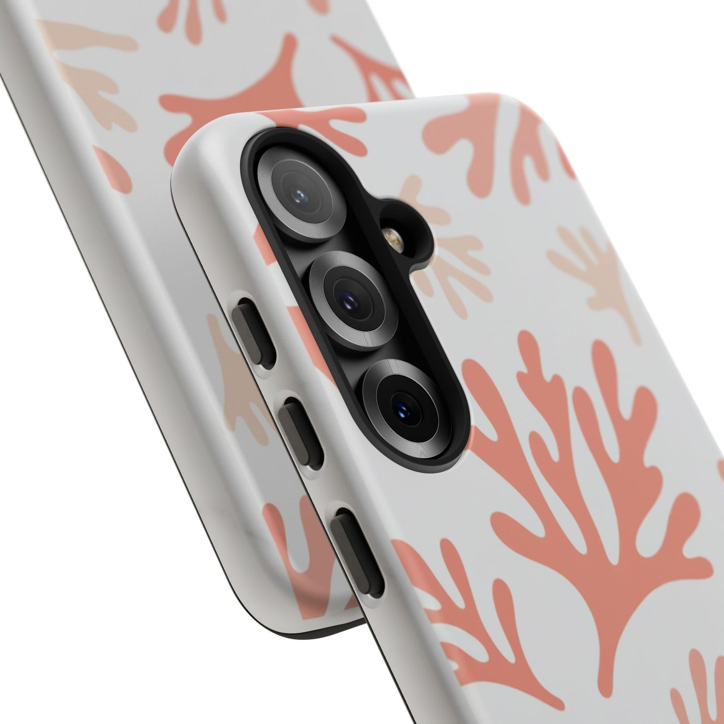 Coral Reef Pattern Tough Phone Case — Pink Beachy Protective Cover