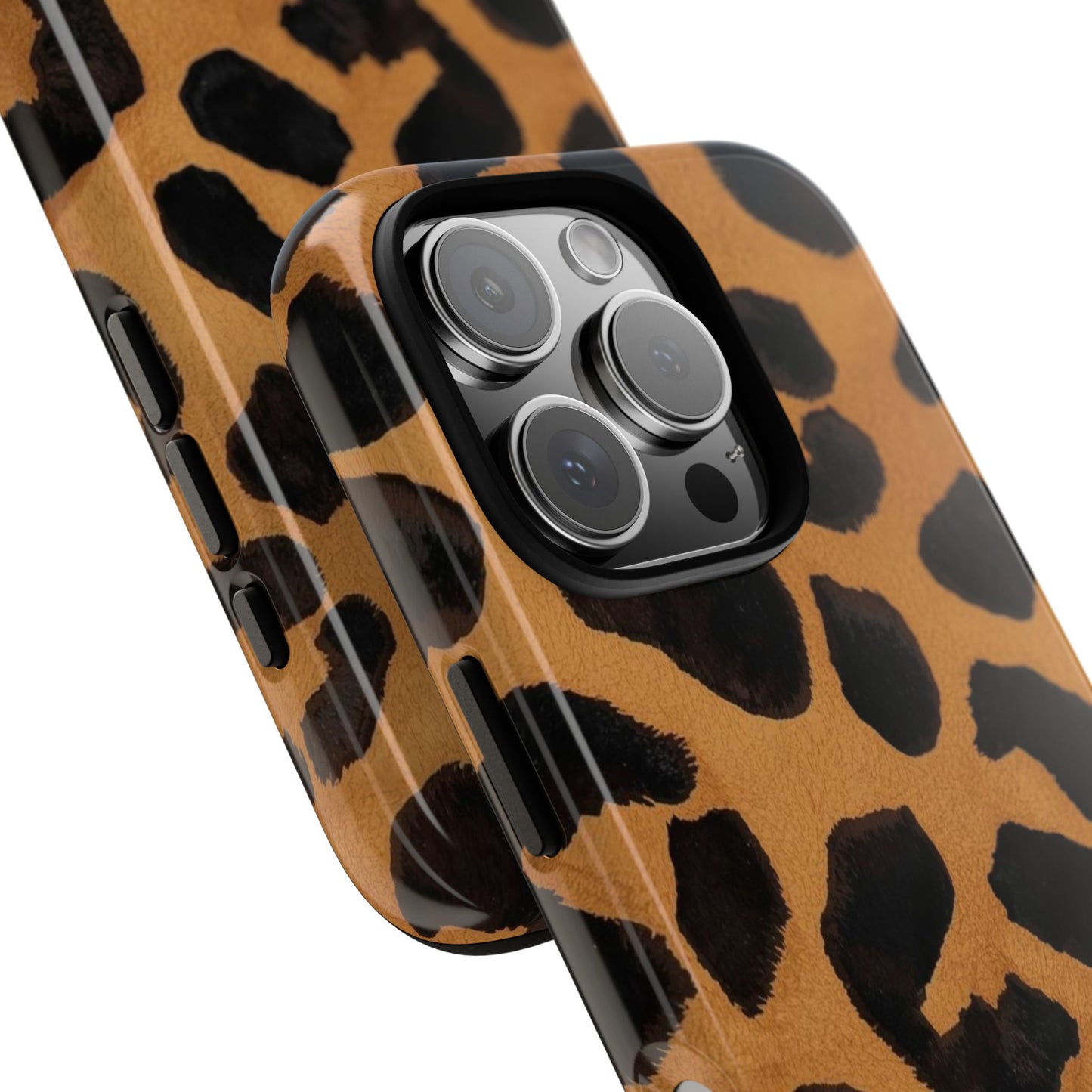 Leopard Print Tough Phone Case — Protective Animal Print iPhone Case