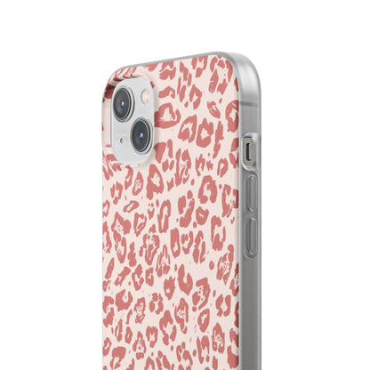 Pink Leopard Print Phone Case – Slim Flexible Protective Cover