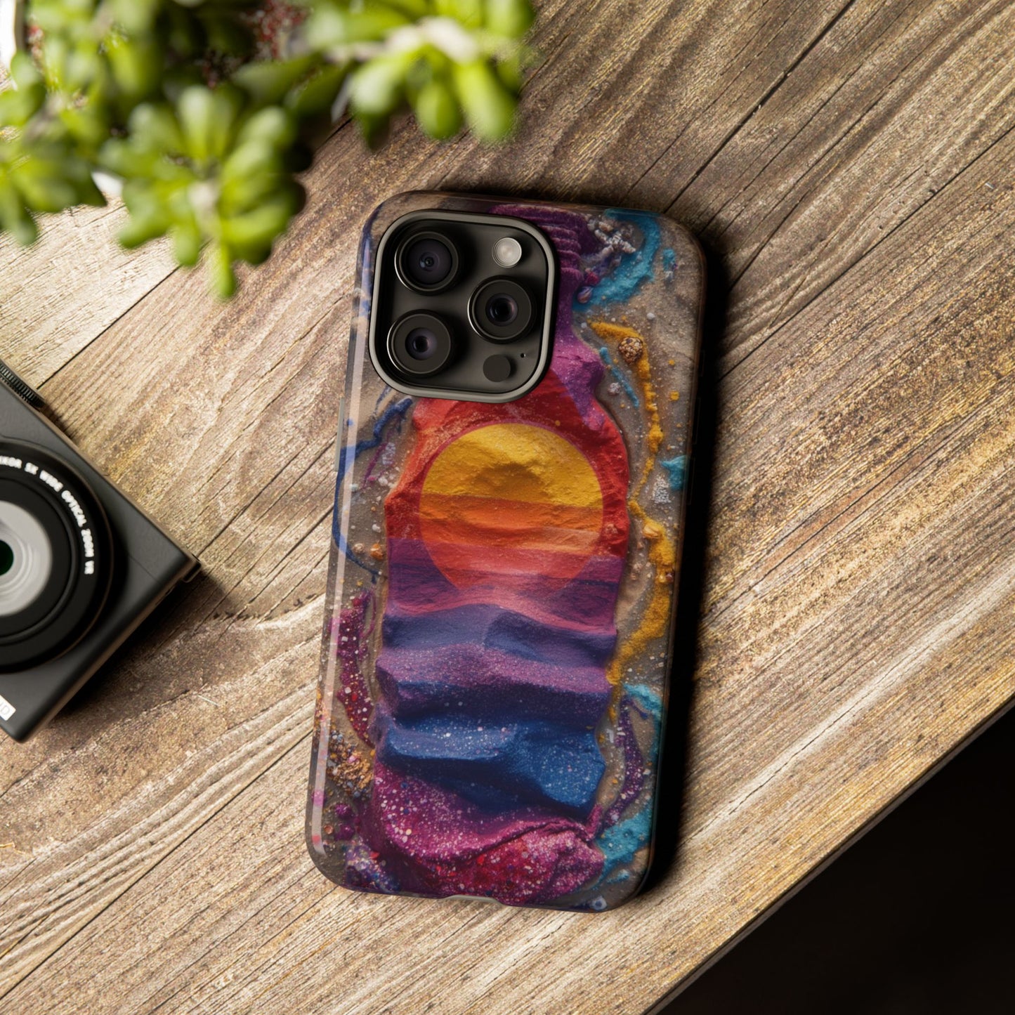 Phone Case — Colorful Sand Art Sunset Tough Protective Case