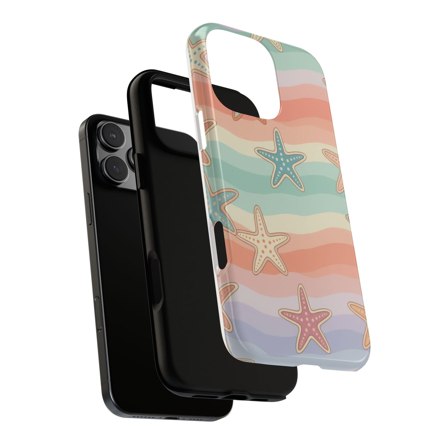 Starfish Wave Tough Phone Case — Pastel Beach Protective Cover