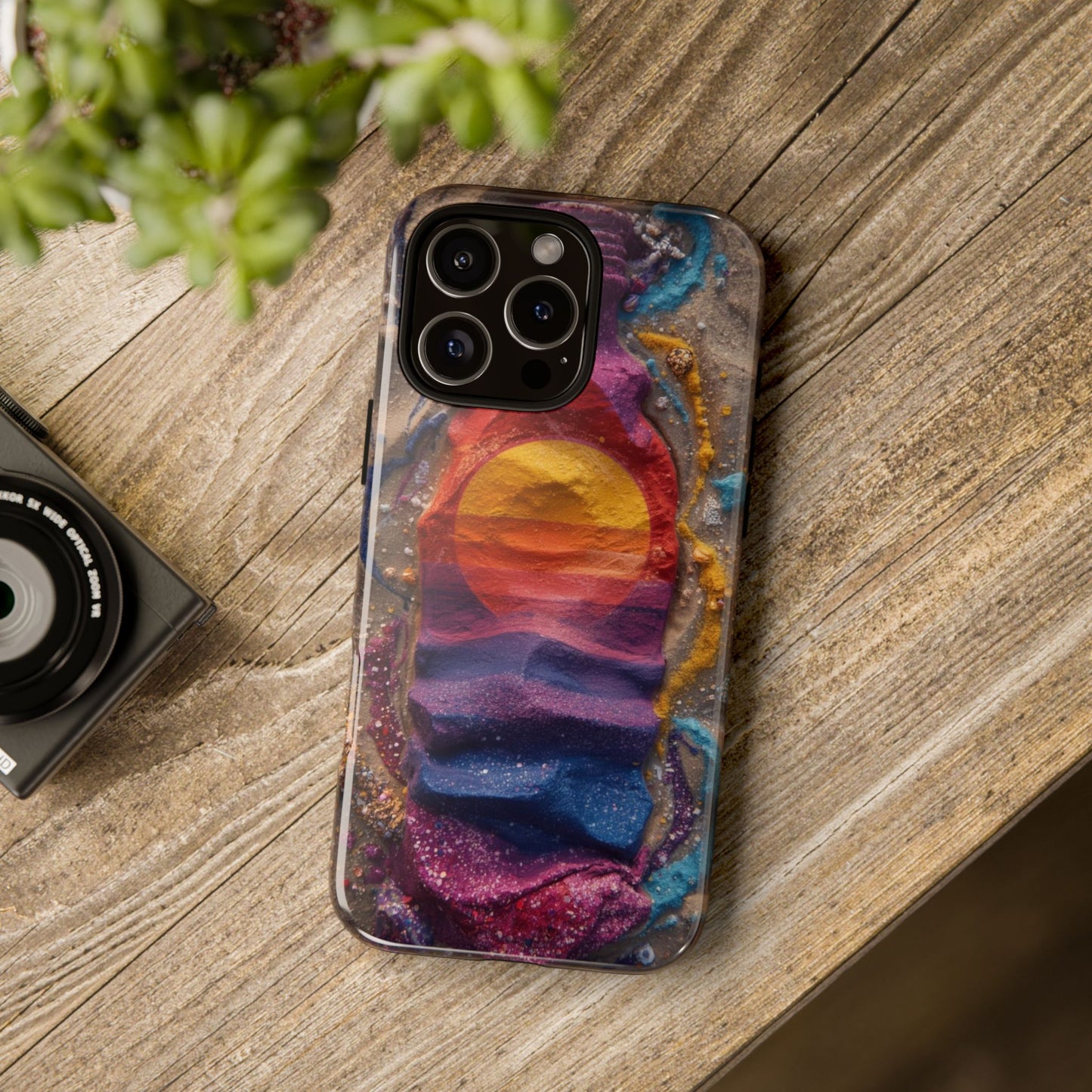 Phone Case — Colorful Sand Art Sunset Tough Protective Case